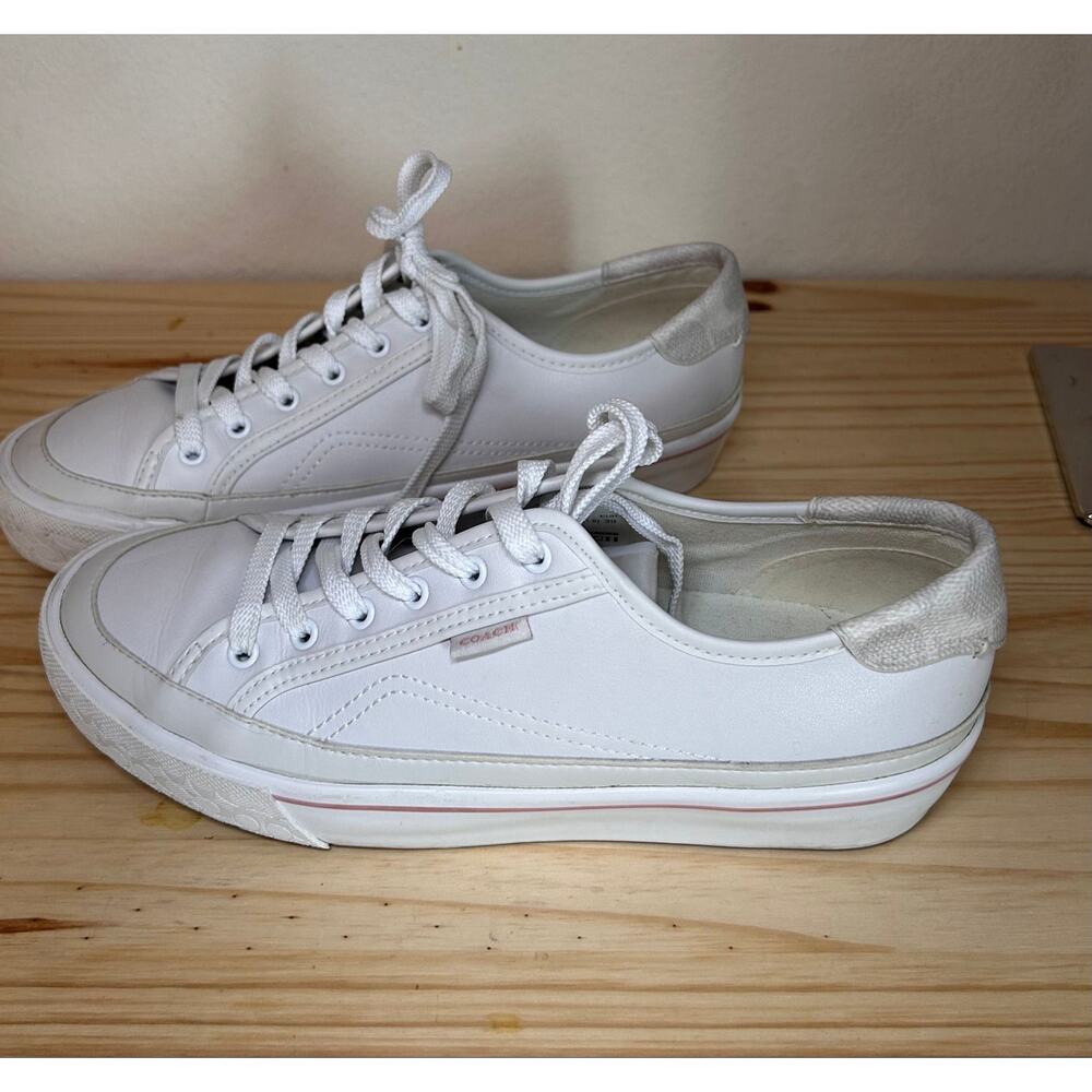 COACH Women's Citysole Platform Lace-Up Sneakers Optic White US 8.5